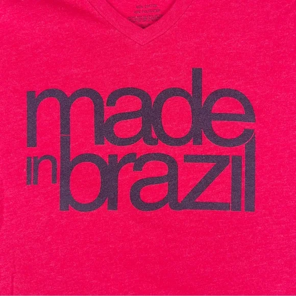 Ca-Rio-Ca Made In Brazil Printed Red T-Shirt - Picture 6 of 8